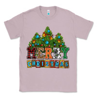 Lilac merry christmas with christmas trees Classic Tee - AdoDesignShop