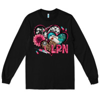 Black lpn licensed practical nurse hearts Long Sleeve Tee - Jasminsmagicworld