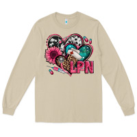 Mushroom lpn licensed practical nurse hearts Long Sleeve Tee - Jasminsmagicworld