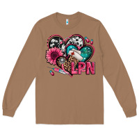 Toasted Coconut lpn licensed practical nurse hearts Long Sleeve Tee - Jasminsmagicworld