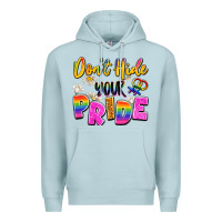 Blue Mist don't hide your pride Premium Hoodie - Artiststas