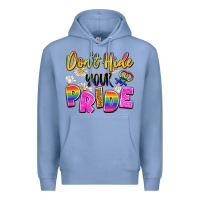 Colony Blue don't hide your pride Premium Hoodie - Artiststas