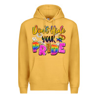 Mustard don't hide your pride Premium Hoodie - Artiststas