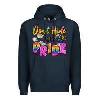 Navy don't hide your pride Premium Hoodie - Artiststas