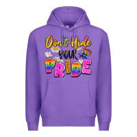 Purple don't hide your pride Premium Hoodie - Artiststas