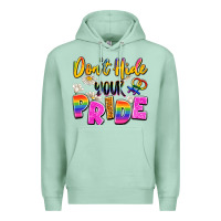 Seafoam don't hide your pride Premium Hoodie - Artiststas