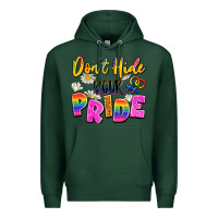 Sports Green don't hide your pride Premium Hoodie - Artiststas