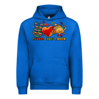 Cobalt Peace love tacos Urban Hoodie - NancyCooperArtShop