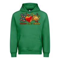 Emerald Peace love tacos Urban Hoodie - NancyCooperArtShop