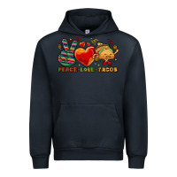 Navy Peace love tacos Urban Hoodie - NancyCooperArtShop