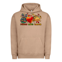 Pigment Burro Peace love tacos Urban Hoodie - NancyCooperArtShop