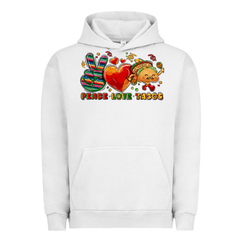 Peace Love Tacos Urban Hoodie by NancyCooperArtShop | Teevron