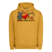 Pigment Peanut Butter Peace love tacos Urban Hoodie - NancyCooperArtShop