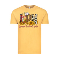 Vintage Mustard lpn licensed practical nurse Vintage Tee - FaDigitalArtStudio