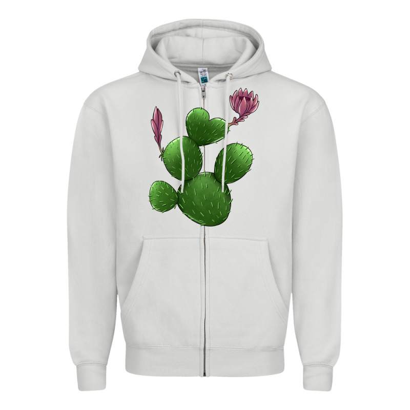 Heart Cactus Zipper Hoodie by Jasminsmagicworld | Teevron