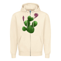 Sandshell heart cactus Zipper Hoodie - Jasminsmagicworld