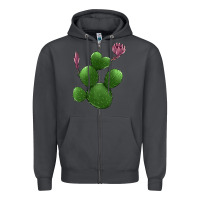 Smoke heart cactus Zipper Hoodie - Jasminsmagicworld