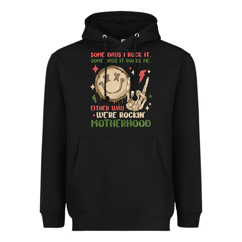 Some Days I Rock It Some Days It Rocks Me Either W Heavyweight Hoodie by MaliasSmallBusiness | Teevron