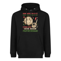 Black some days i rock it some days it rocks me either w Heavyweight Hoodie - MaliasSmallBusiness