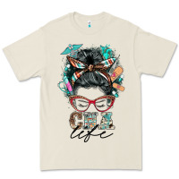 Bone nurse cna life messy bun Premium Tee - BarkalooDesign