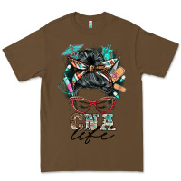 Cacao nurse cna life messy bun Premium Tee - BarkalooDesign