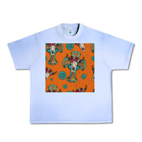 Grape Ice western cross and bull skull seamless pattern Urban Heavy Tee - HRA Design Shop