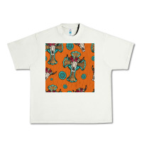 Pistachio western cross and bull skull seamless pattern Urban Heavy Tee - HRA Design Shop