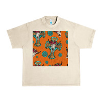 Sandshell western cross and bull skull seamless pattern Urban Heavy Tee - HRA Design Shop