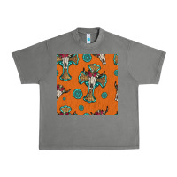 Tornado western cross and bull skull seamless pattern Urban Heavy Tee - HRA Design Shop