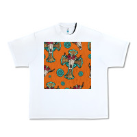 White western cross and bull skull seamless pattern Urban Heavy Tee - HRA Design Shop