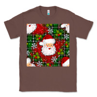 Chestnut Christmas Santa Claus Seamless Pattern Classic Tee - BundleAndBundleShop