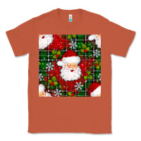 Copper Christmas Santa Claus Seamless Pattern Classic Tee - BundleAndBundleShop