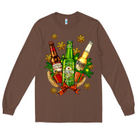 Chestnut beer bottle party set for christmas Long Sleeve Tee - AdoDesignShop