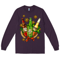 Plum beer bottle party set for christmas Long Sleeve Tee - AdoDesignShop