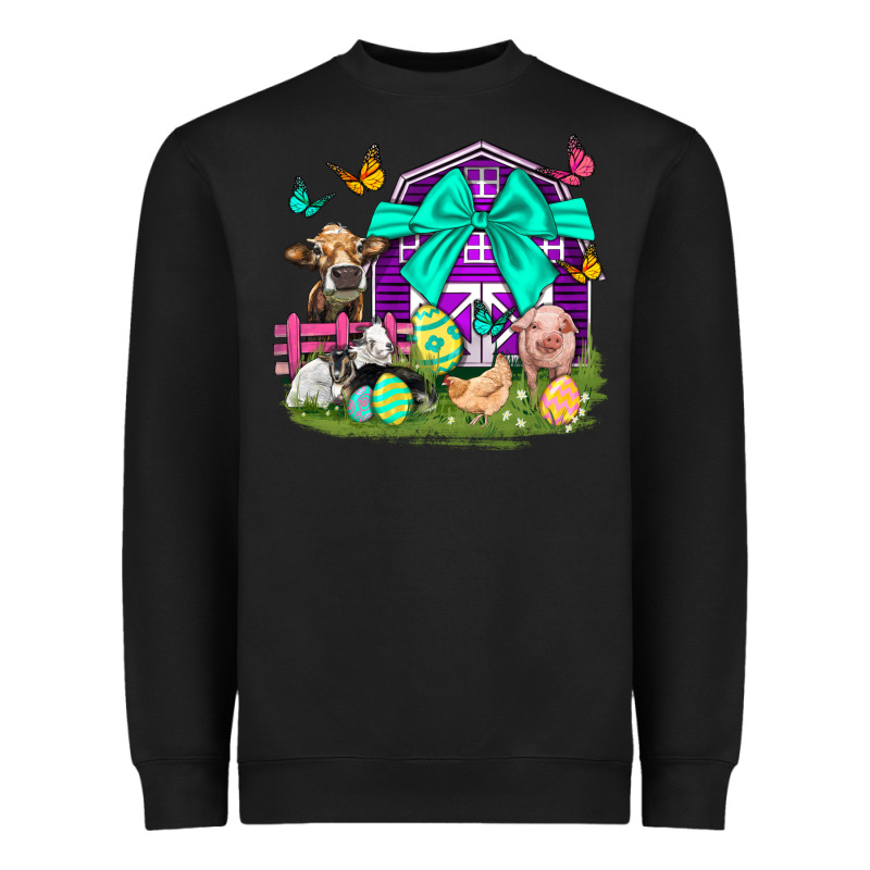 Easter Farm Animal Easter Day Heavyweight Sweatshirt by Neo Western | Teevron
