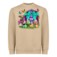 Mushroom Easter Farm Animal Easter Day Heavyweight Sweatshirt - Neo Western
