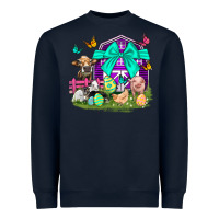 Navy Easter Farm Animal Easter Day Heavyweight Sweatshirt - Neo Western