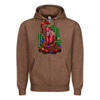 Chestnut christmas rooster Zipper Hoodie - BarkalooDesign