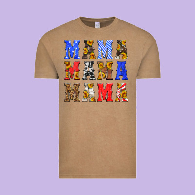 Mama American Flag 4th Of July Vintage Tee Designed By Hra Design Shop
