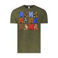 Vintage Olive mama american flag 4th of july Vintage Tee - HRA Design Shop