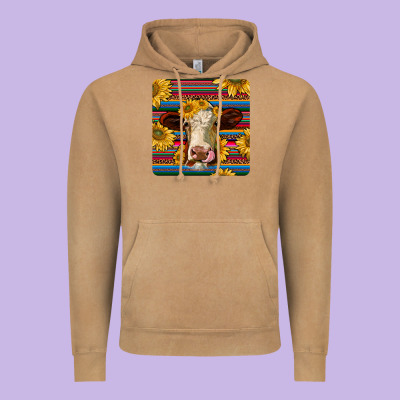 Serape Hereford Coaster Vintage Hoodie Designed By Jahusdesignshop