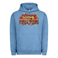 Pigment Pebble Blue Mexican Mom Urban Hoodie - NancyCooperArtShop