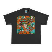 Pigment Black western bull skull seamless pattern Urban Heavy Tee - HRA Design Shop