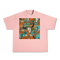 Salmon western bull skull seamless pattern Urban Heavy Tee - HRA Design Shop