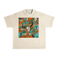 Sandshell western bull skull seamless pattern Urban Heavy Tee - HRA Design Shop