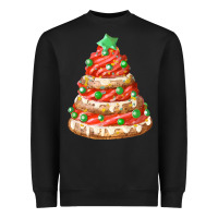Black red christmas cookie cake fa element Heavyweight Sweatshirt - FaDigitalArtStudio
