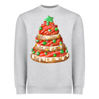 Heather Grey red christmas cookie cake fa element Heavyweight Sweatshirt - FaDigitalArtStudio