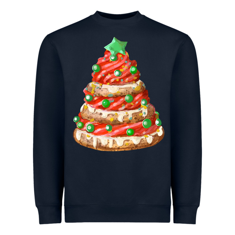 Red Christmas Cookie Cake Fa Element Heavyweight Sweatshirt by FaDigitalArtStudio | Teevron