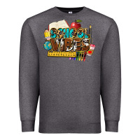 Charcoal Heather school vibes Premium Sweatshirt - NancyCooperArtShop