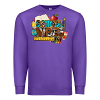 Purple school vibes Premium Sweatshirt - NancyCooperArtShop